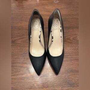 Vince Camuto Black Pointed Toe Heels